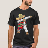 Mexican Sombrero Poncho Dabbing Man