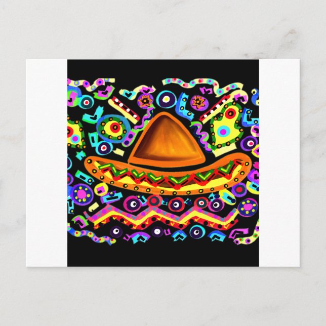 Mexican Sombrero Postcard (Front)