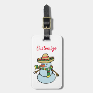 Mexican Sombrero Santa Thunder_Cove Luggage Tag