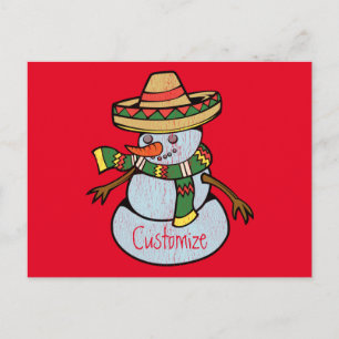 Mexican Sombrero Santa Thunder_Cove Postcard