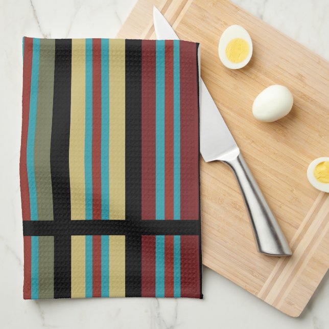 Mexican Stripes 2 Tea Towel (Quarter Fold)