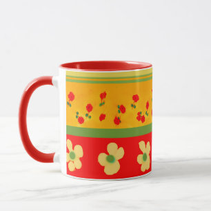 Mexican Style Bold Bright Colours Mug