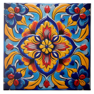 Mexican style themed pattern tile