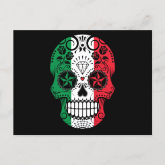 Mexican Sugar Skull, Cinco De Mayo Skull Postcard
