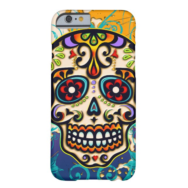 Mexican Sugar Skull, Day of the Dead Case-Mate iPhone Case (Back)