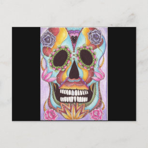 Mexican Sugar Skull Postcard