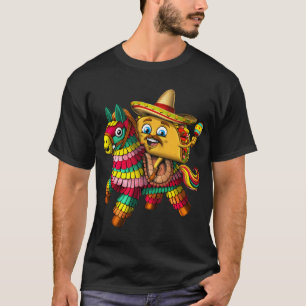 Mexican Taco Riding Pinata T-Shirt