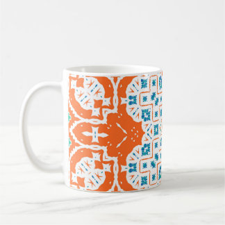 Mexican Talavera: Antique Ceramic Seamless Coffee Mug