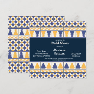 Mexican Talavera Design Bridal Shower Invitation