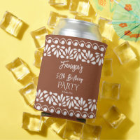 Mexican talavera party favours monogram terracotta