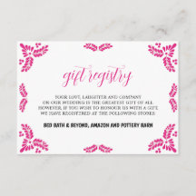 Mexican Talavera Pink Floral Minimalist Wedding