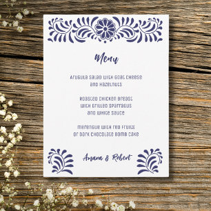 Mexican talavera style announcement