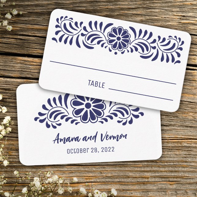 Mexican talavera style place card (Creator Uploaded)