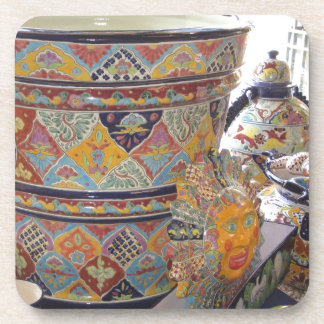 Mexican Talavera style pottery Coaster
