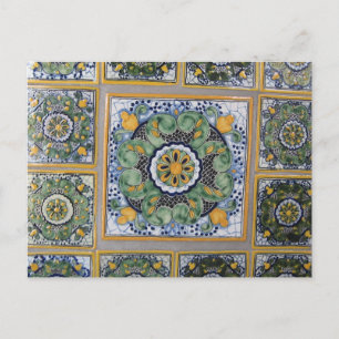Mexican Talavera style tiles Postcard