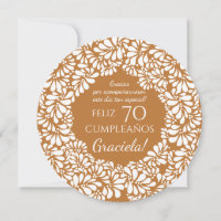 Mexican talavera terracotta birthday party thank