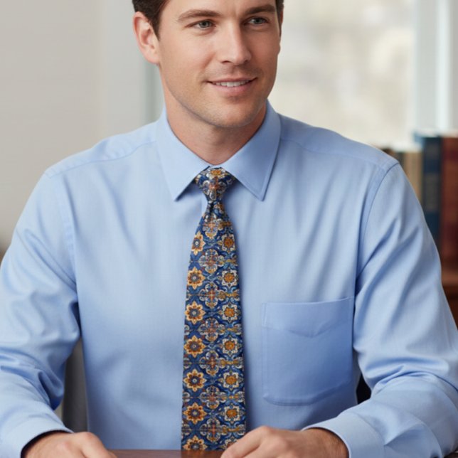 Mexican Talavera Tile Pottery Fiesta Spanish Tie (Creator Uploaded)