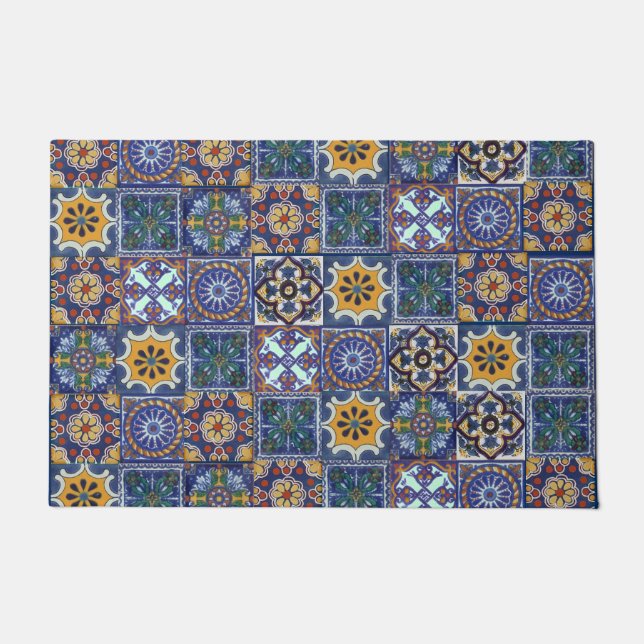 Mexican Talavera Tiles Doormat (Front)