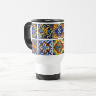 Mexican Talavera Tiles Travel Mug