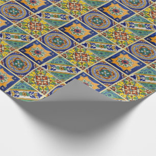 Mexican Talavera Tiles Wrapping Paper