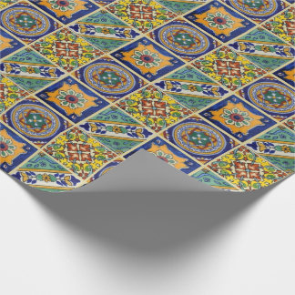 Mexican Talavera Tiles Wrapping Paper