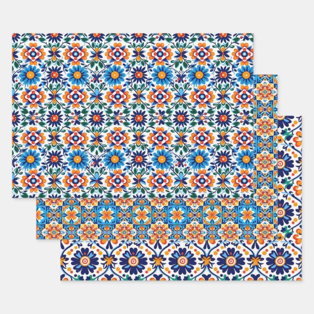 Mexican Talavera Wrapping Paper (Set)