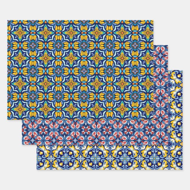 Mexican Talavera Wrapping Paper (Set)