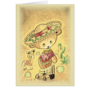 Mexican Teddy Bear In Sombrero