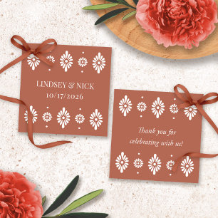 Mexican Terra Cotta Wedding Favor Tags
