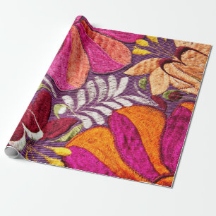 Mexican Textile Pattern Wrapping Paper