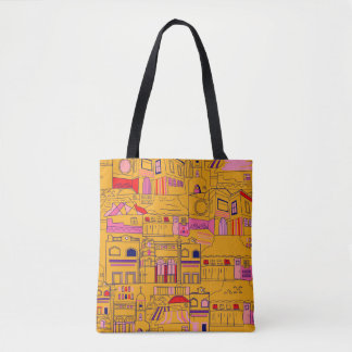 Mexican Textile Seamless Pattern Design Tote Bag