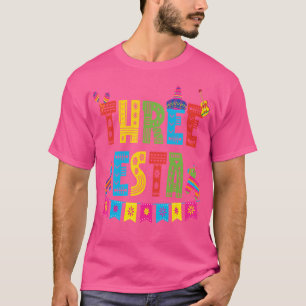 Mexican Theme 3Rd Birthday 3 Year Old Three Esta B T-Shirt