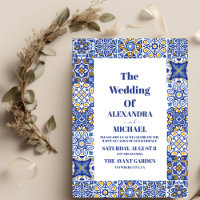 Mexican Tile Floral Wedding
