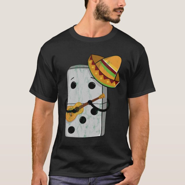 Mexican Train Dominoes Funny T-Shirt (Front)