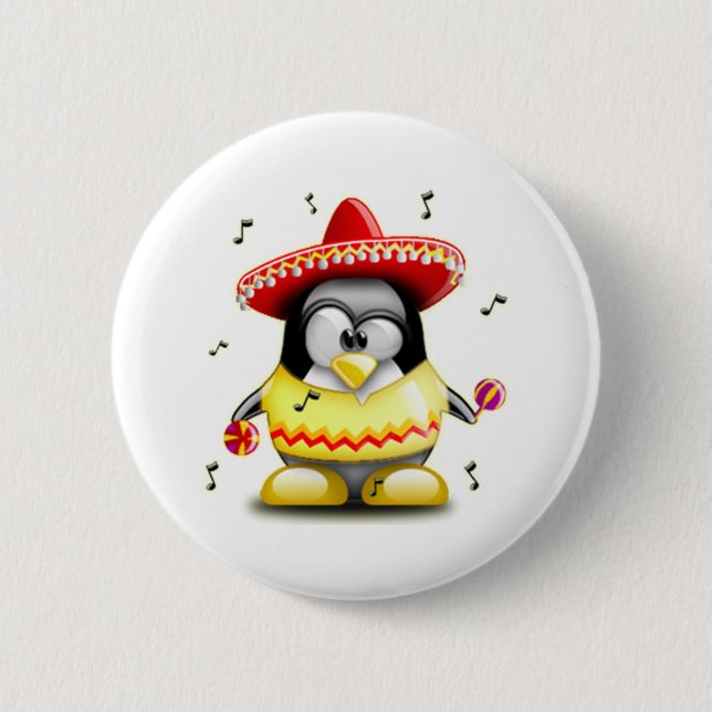 Mexican Tux 6 Cm Round Badge (Front)