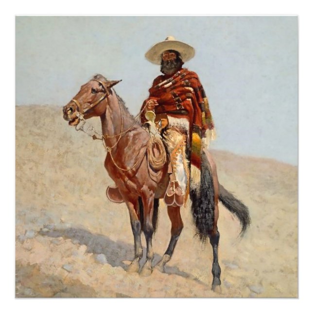 “Mexican Vaquero Horseman” by Frederick Remington Photo Print (Front)