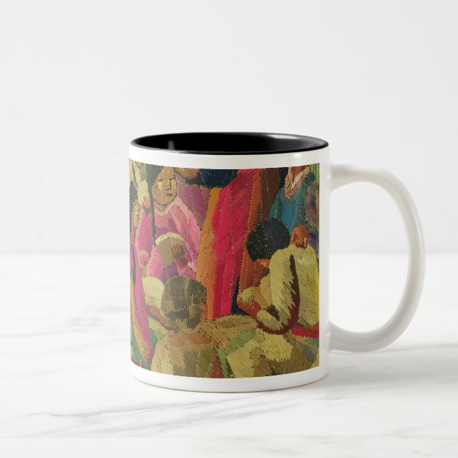 Mexican village scene Two-Tone coffee mug (Right)