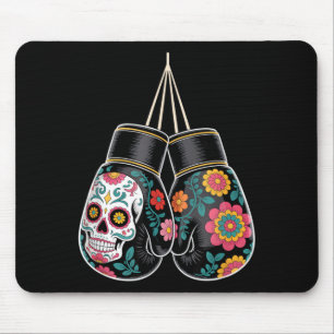 Mexican Vintage Style Boxing Gloves Aztec Mayan Mouse Pad