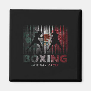 Mexican Vintage Style Boxing Great For A Boxer Magnet