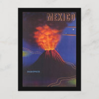 Mexican Volcano Postcard