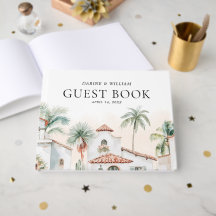 Mexican Watercolor Palm Tree  Destination Wedding