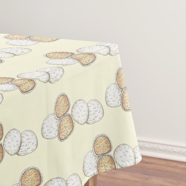 Mexican Wedding Cookie Russian Tea Cakes Snowball Tablecloth (In Situ)