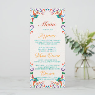 Mexican Wedding Custom Menu