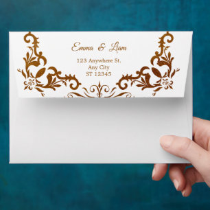 Mexican Wedding Invitation Envelopes – Terracotta