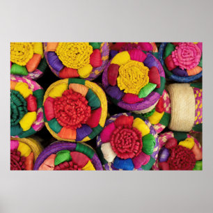 Mexican Wicker Boxes Poster