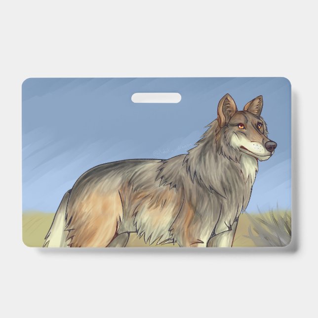 Mexican Wolf ID Badge (Front)