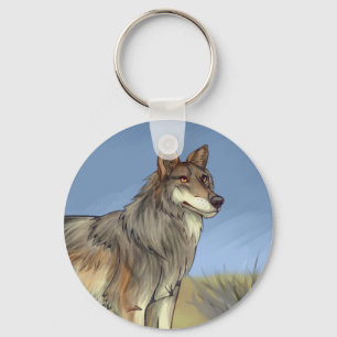 Mexican Wolf Key Ring