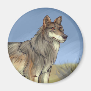 Mexican Wolf Magnet