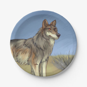 Mexican Wolf Paper Plate