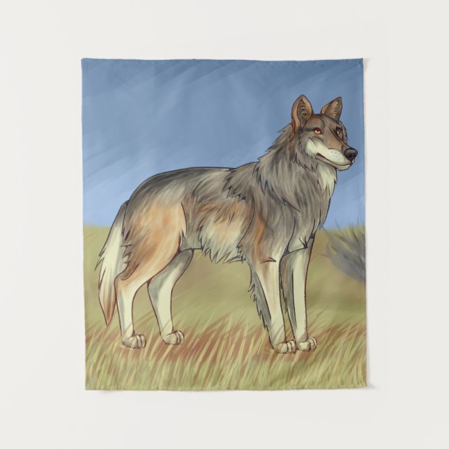 Mexican Wolf Tapestry (Front)